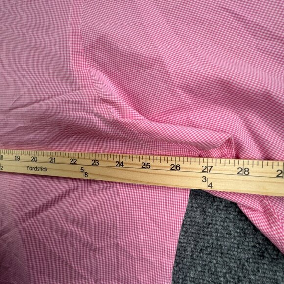 Ralph Lauren Long Sleeve Button Up Shirt Cotton Pink Check Yarmouth 16.5 34/35 - Picture 6 of 12